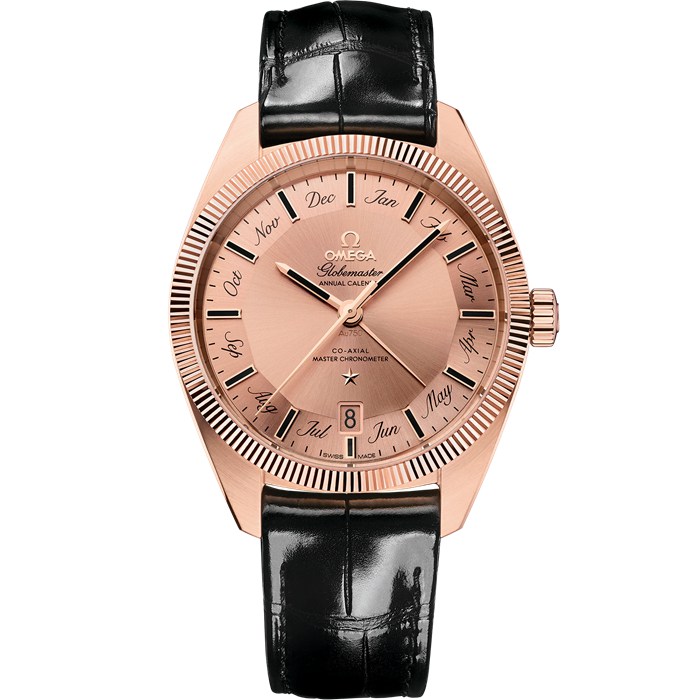 Omega Constellation Globemaster 41 mm, Sedna™-Gold mit Lederarmband 130.53.41.22.99.002
