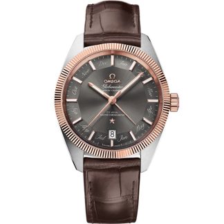 Omega Constellation Globemaster 41 mm, Stahl - Sedna™-Gold mit Lederarmband 130.23.41.22.06.001