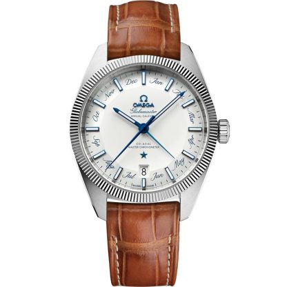 Omega Constellation Globemaster 41 mm, Stahl mit Lederarmband 130.33.41.22.02.001