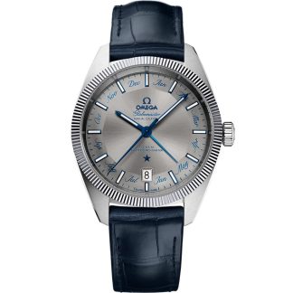 Omega Constellation Globemaster 41 mm, Stahl mit Lederarmband 130.33.41.22.06.001