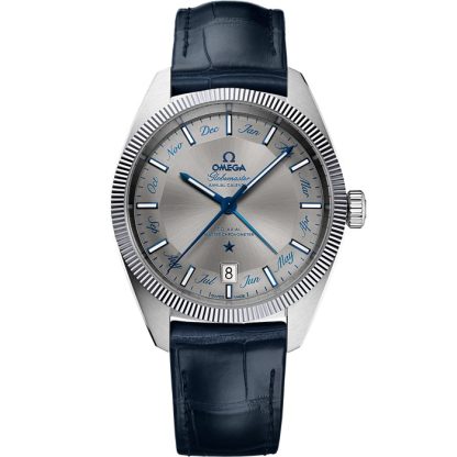 Omega Constellation Globemaster 41 mm, Stahl mit Lederarmband 130.33.41.22.06.001