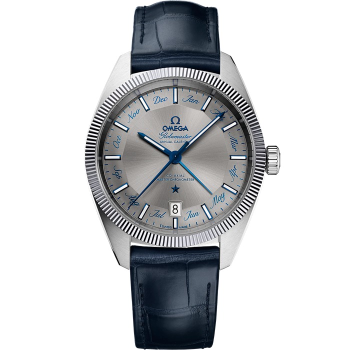 Omega Constellation Globemaster 41 mm, Stahl mit Lederarmband 130.33.41.22.06.001