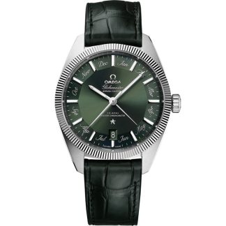 Omega Constellation Globemaster 41 mm, Stahl mit Lederarmband 130.33.41.22.10.001