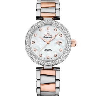 Omega De Ville Ladymatic 34 mm, Stahl - Sedna™-Gold mit Stahl- und Sedna™-Goldband 425.25.34.20.55.004
