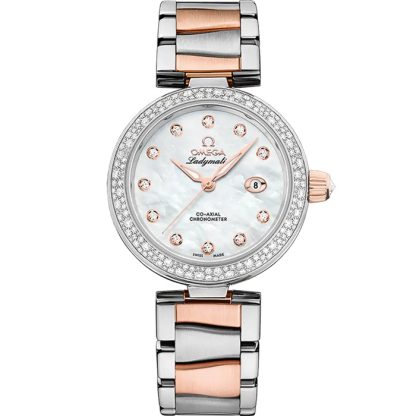 Omega De Ville Ladymatic 34 mm, Stahl - Sedna™-Gold mit Stahl- und Sedna™-Goldband 425.25.34.20.55.004