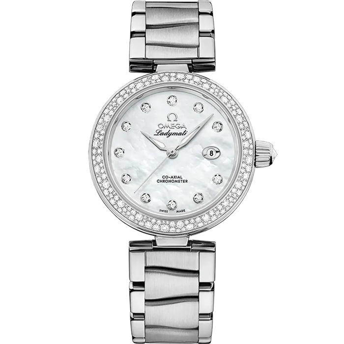 Omega De Ville Ladymatic 34 mm, Stahl mit Stahlarmband 425.35.34.20.55.002