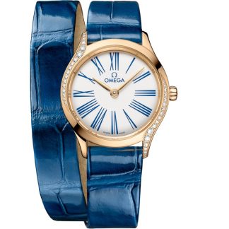 Omega De Ville Mini Trésor 26 mm, Moonshine™-Gold mit Alligator 428.58.26.60.04.002