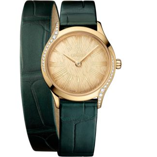 Omega De Ville Mini Trésor 26 mm, Moonshine™-Gold mit Alligator 428.58.26.60.99.002