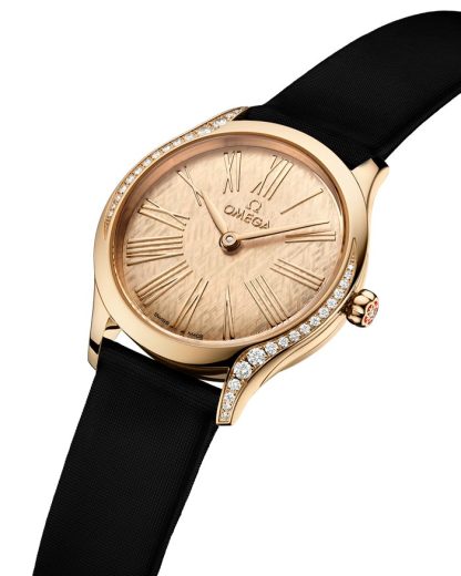 Omega De Ville Mini Trésor 26 mm, Moonshine™-Gold mit Textilarmband 428.57.26.60.99.001 – Bild 3