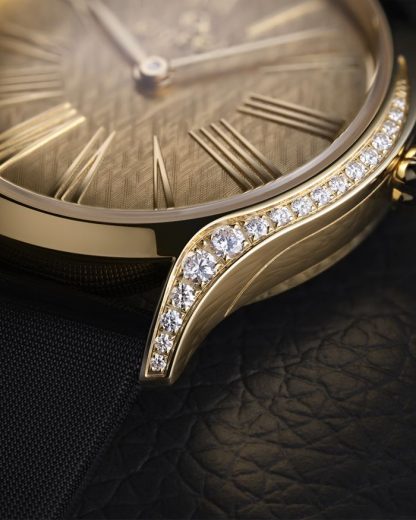 Omega De Ville Mini Trésor 26 mm, Moonshine™-Gold mit Textilarmband 428.57.26.60.99.001 – Bild 4