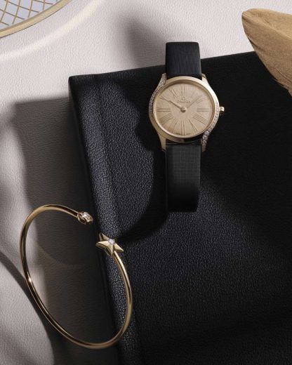 Omega De Ville Mini Trésor 26 mm, Moonshine™-Gold mit Textilarmband 428.57.26.60.99.001 – Bild 5