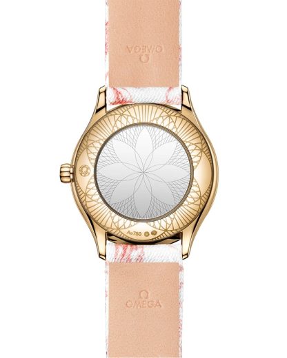 Omega De Ville Mini Trésor 26 mm, Moonshine™-Gold mit „Toile de Jouy“ 428.57.26.60.04.003 – Bild 2