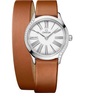 Omega De Ville Mini Trésor 26 mm, Stahl mit Leder 428.17.26.60.04.005