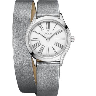 Omega De Ville Mini Trésor 26 mm, Stahl mit Lederarmband 428.17.26.60.04.006