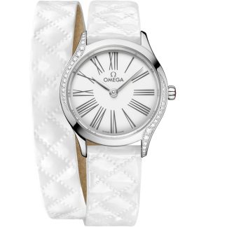 Omega De Ville Mini Trésor 26 mm, Stahl mit Lederarmband 428.17.26.60.04.008