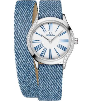 Omega De Ville Mini Trésor 26 mm, Stahl mit Lederarmband 428.17.26.60.04.009
