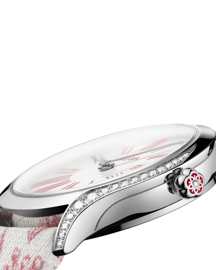 Omega De Ville Mini Trésor 26 mm, Stahl mit „Toile de Jouy“ 428.17.26.60.04.003 – Bild 5