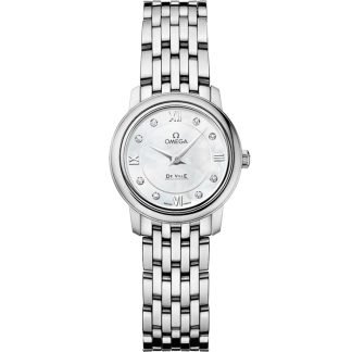 Omega De Ville Prestige 24,4 mm, Stahl mit Stahlarmband 424.10.24.60.55.001