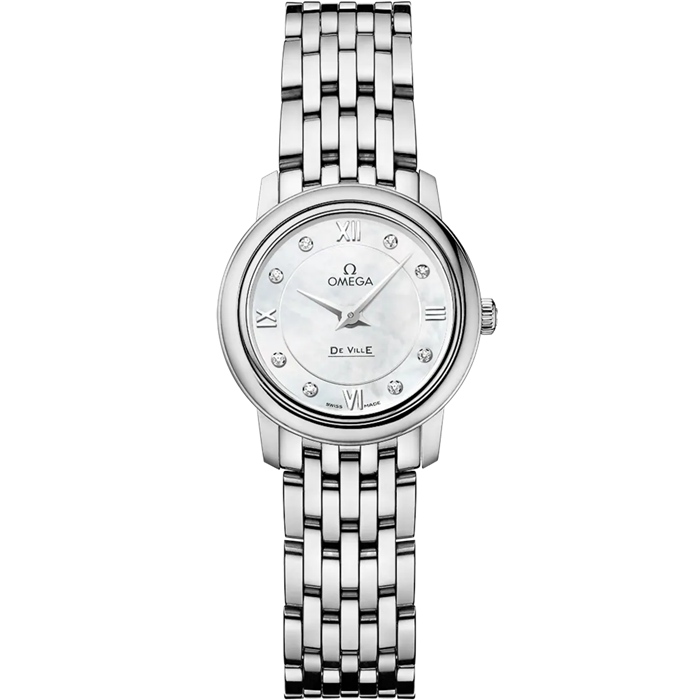 Omega De Ville Prestige 24,4 mm, Stahl mit Stahlarmband 424.10.24.60.55.001