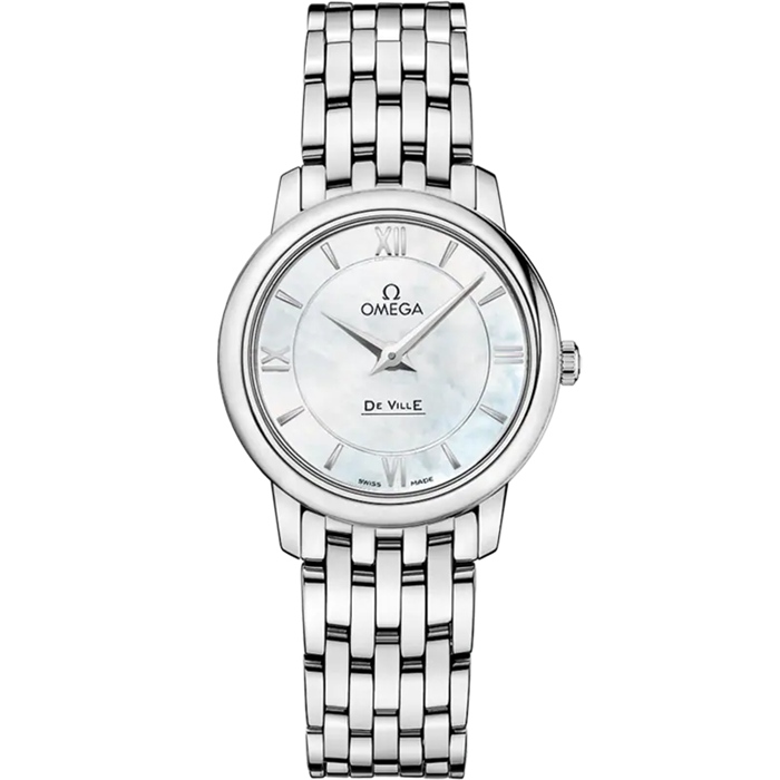 Omega De Ville Prestige 27,4 mm, Stahl mit Stahlarmband 424.10.27.60.05.001