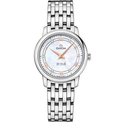 Omega De Ville Prestige 27,4 mm, Stahl mit Stahlarmband 424.10.27.60.55.001