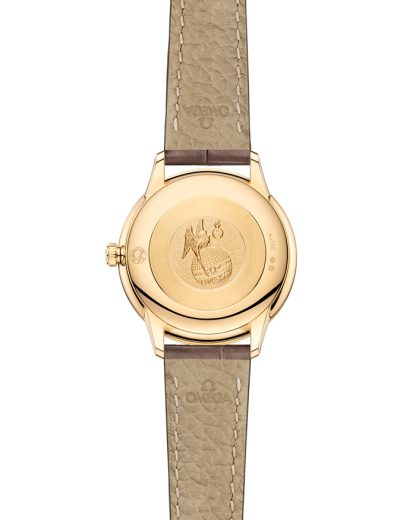 Omega De Ville Prestige 27,5 mm, Gelbgold mit Lederarmband 434.53.28.60.55.002 – Bild 2