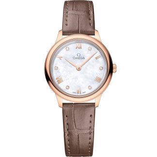 Omega De Ville Prestige 27,5 mm, Sedna™-Gold mit Lederarmband 434.53.28.60.55.001