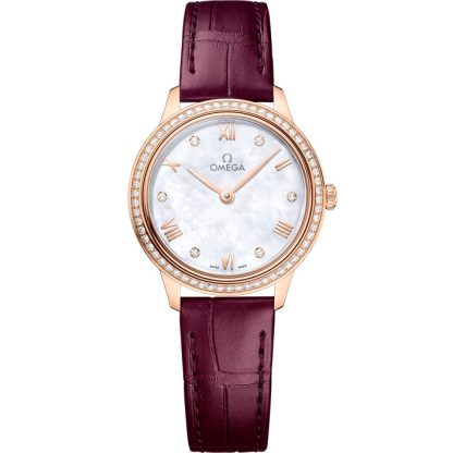 Omega De Ville Prestige 27,5 mm, Sedna™-Gold mit Lederarmband 434.58.28.60.55.001