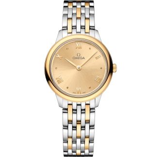 Omega De Ville Prestige 27,5 mm, Stahl - Gelbgold mit Stahl- und Gelbgoldband 434.20.28.60.08.001