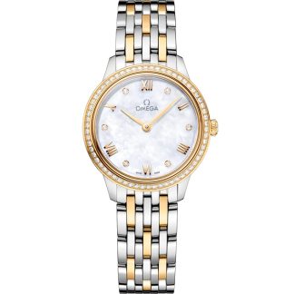 Omega De Ville Prestige 27,5 mm, Stahl - Gelbgold mit Stahl- und Gelbgoldband 434.25.28.60.55.001