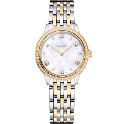 Omega De Ville Prestige 27,5 mm, Stahl - Gelbgold mit Stahl- und Gelbgoldband 434.25.28.60.55.001