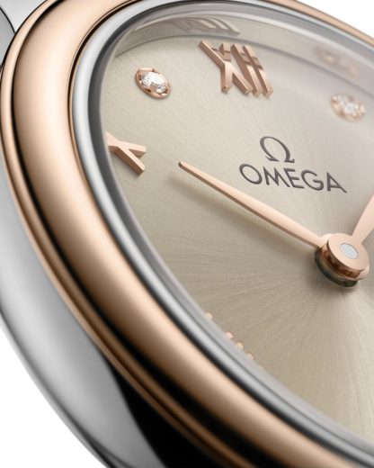Omega De Ville Prestige 27,5 mm, Stahl - Sedna™-Gold mit Lederarmband 434.23.28.60.59.001 – Bild 3