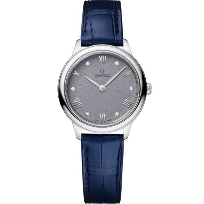 Omega De Ville Prestige 27,5 mm, Stahl mit Lederarmband 434.13.28.60.53.001