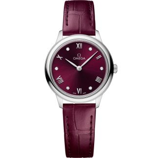 Omega De Ville Prestige 27,5 mm, Stahl mit Lederarmband 434.13.28.60.61.001