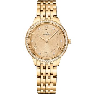 Omega De Ville Prestige 30 mm, Gelbgold mit Gelbgoldband 434.55.30.60.58.001