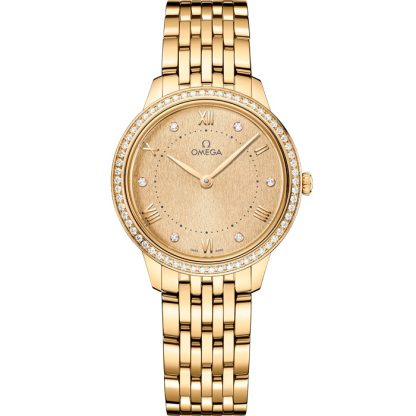 Omega De Ville Prestige 30 mm, Gelbgold mit Gelbgoldband 434.55.30.60.58.001