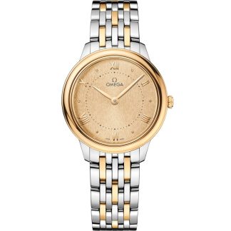 Omega De Ville Prestige 30 mm, Stahl - Gelbgold mit Stahl- und Gelbgoldband 434.20.30.60.08.001