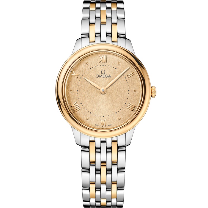 Omega De Ville Prestige 30 mm, Stahl - Gelbgold mit Stahl- und Gelbgoldband 434.20.30.60.08.001