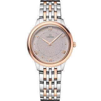 Omega De Ville Prestige 30 mm, Stahl - Sedna™-Gold mit Stahl- und Sedna™-Goldband 434.20.30.60.02.001