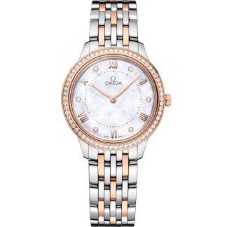 Omega De Ville Prestige 30 mm, Stahl - Sedna™-Gold mit Stahl- und Sedna™-Goldband 434.25.30.60.55.001