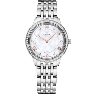 Omega De Ville Prestige 30 mm, Stahl mit Stahlarmband 434.15.30.60.55.001