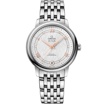Omega De Ville Prestige 32,7 mm, Stahl mit Stahlarmband 424.10.33.20.52.001