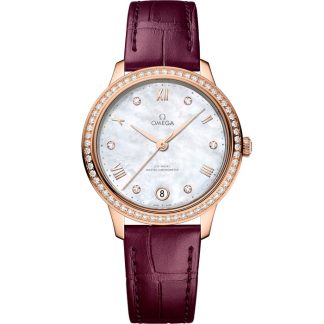 Omega De Ville Prestige 34 mm, Sedna™-Gold mit Lederarmband 434.58.34.20.55.001