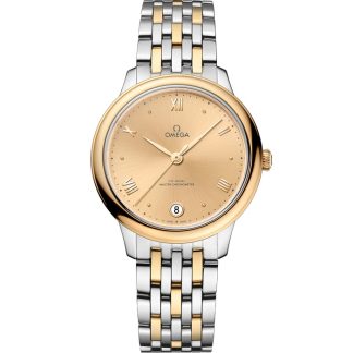 Omega De Ville Prestige 34 mm, Stahl - Gelbgold mit Stahl- und Gelbgoldband 434.20.34.20.08.001