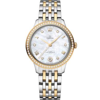 Omega De Ville Prestige 34 mm, Stahl - Gelbgold mit Stahl- und Gelbgoldband 434.25.34.20.55.002