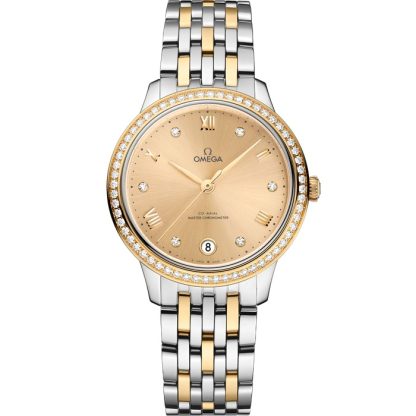Omega De Ville Prestige 34 mm, Stahl - Gelbgold mit Stahl- und Gelbgoldband 434.25.34.20.58.001