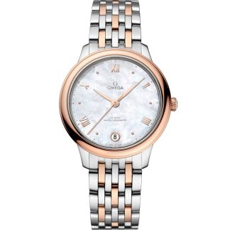 Omega De Ville Prestige 34 mm, Stahl - Sedna™-Gold mit Stahl- und Sedna™-Goldband 434.20.34.20.05.001