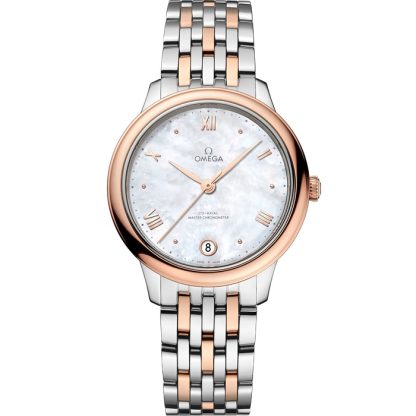 Omega De Ville Prestige 34 mm, Stahl - Sedna™-Gold mit Stahl- und Sedna™-Goldband 434.20.34.20.05.001