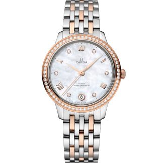 Omega De Ville Prestige 34 mm, Stahl - Sedna™-Gold mit Stahl- und Sedna™-Goldband 434.25.34.20.55.001