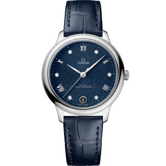 Omega De Ville Prestige 34 mm, Stahl mit Lederarmband 434.13.34.20.53.002